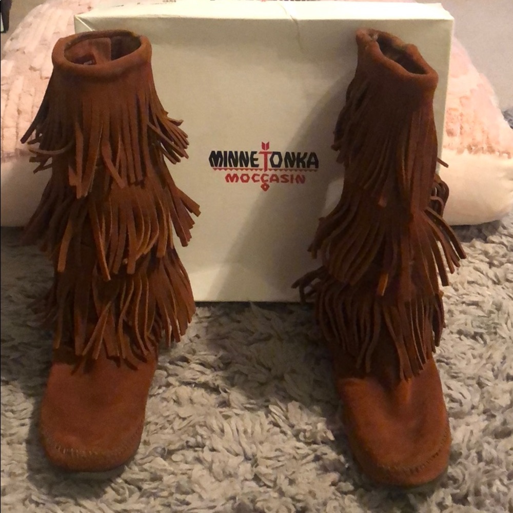 Minnetonka 3-Layer Fringe Boots - image 6